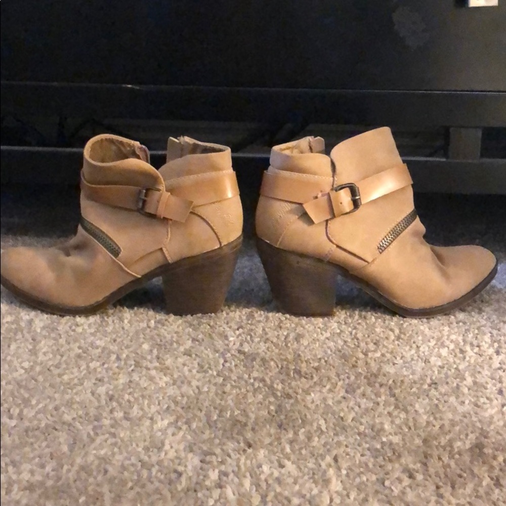 Tan ankle booties - Owen minimal times